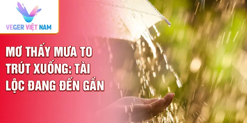 Mơ thấy mưa to trút xuống: Tài lộc đang đến gần