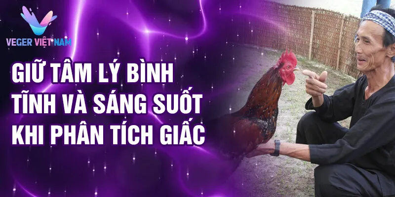 Nằm Mơ Thấy Đi Đá Gà: Bí Ẩn Giấc Mơ Được Giải Mã 4 Giữ tâm lý bình tĩnh và sáng suốt khi phân tích giấc mơ
